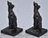 VINTAGE BRONZE DOG BOOKENDS