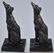 VINTAGE BRONZE DOG BOOKENDS - 3