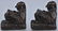 VINTAGE BRONZE MAN READING BOOKENDS - 2