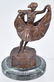 3-BRONZE and BRASS STATUETTES - 5