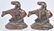3-CAST IRON & METAL BOOKENDS, END of TRAIL & MORE - 3