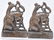 3-CAST IRON & METAL BOOKENDS, END of TRAIL & MORE - 4