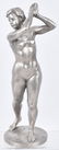 2-NUDE WOMAN CAST METAL STATUETTES - 2