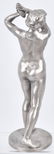 2-NUDE WOMAN CAST METAL STATUETTES - 4