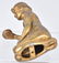2-NUDE WOMAN CAST METAL STATUETTES - 9