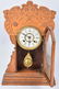 NEW HAVEN OAK STATUE of LIBERTY KITCHEN CLOCK - 4