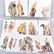 16- 1950s-60s PAPER DOLLS WITH CLOTHING