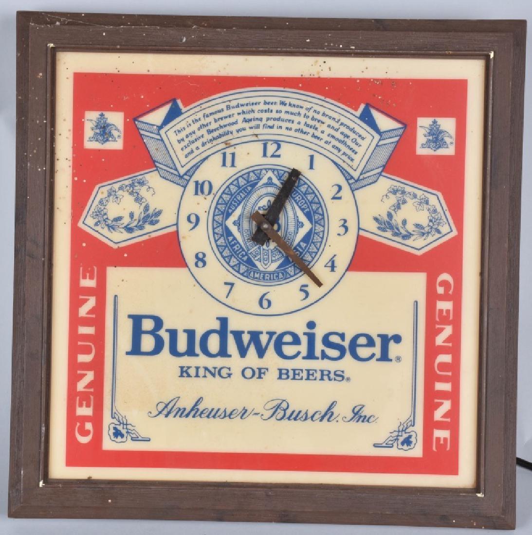 VINTAGE BUDWEISER CLOCK