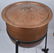 COPPER APPLE BUTTER BUCKET on IRON STAND - 2