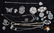 18 STERLING SILVER BROOCHES LOCKETS ETC...
