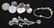 5 VINTAGE CHARM BRACLETS SILVER AND BRASS - 2