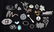 20 VINTAGE STERLING SILVER BROOCHES