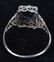 10kt WHITE GOLD EDWARDIAN FILIGREE SAPPHIRE RING - 2