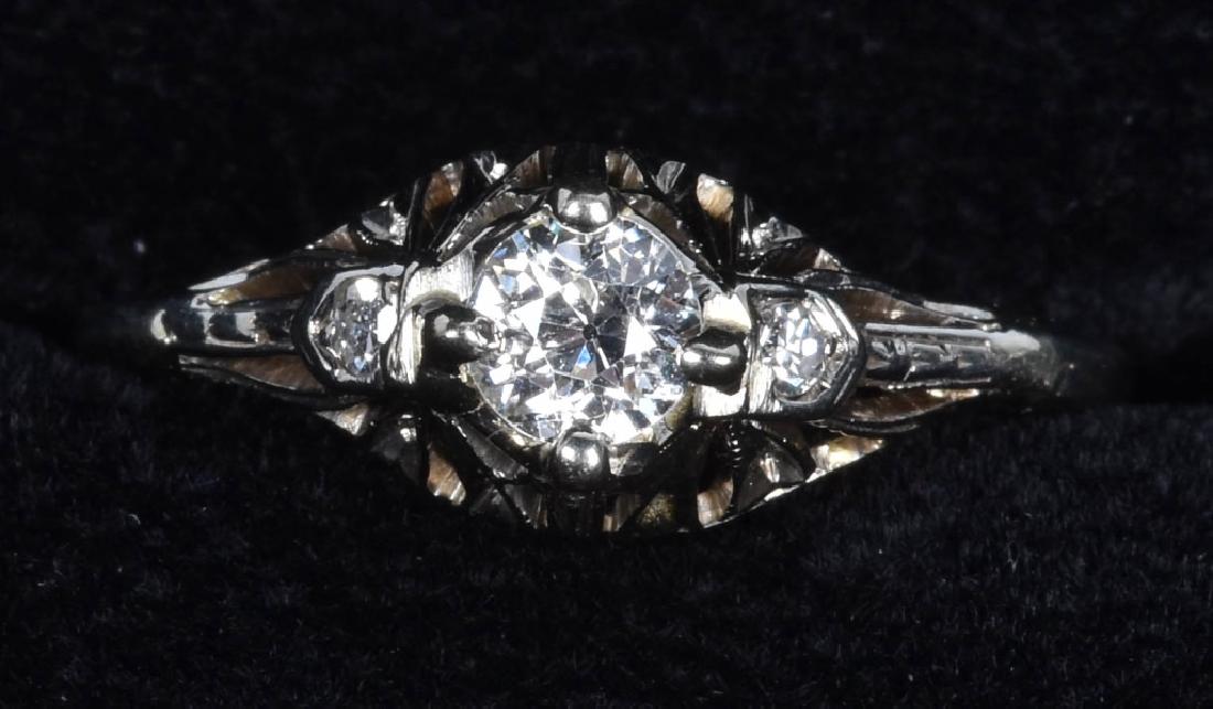 18kt GOLD BIRKS DIAMOND ENGAGEMENT RING .60 tcw (1 of 4)
