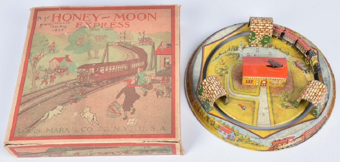 MARX Tin Windup HONEYMOON EXPRESS w/ BOX (1 of 6)