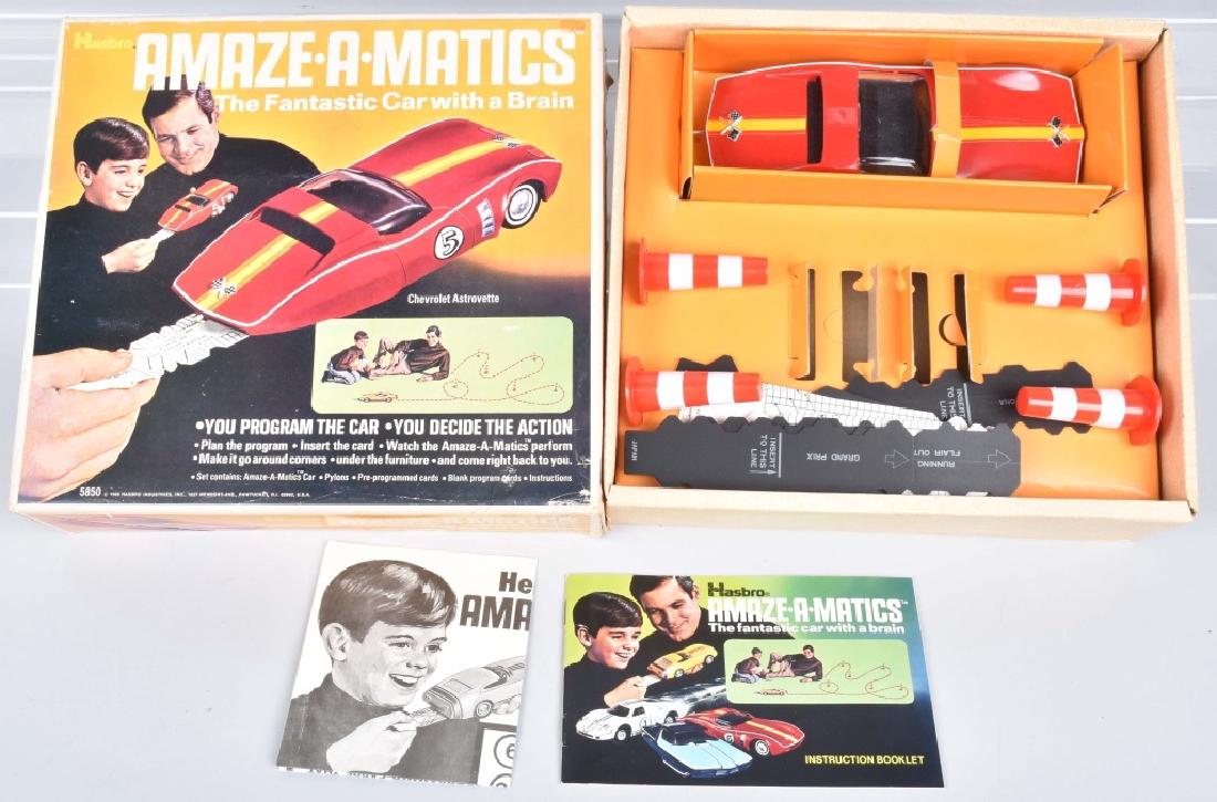 HASBRO AMAZE-A-MATICS CAR WITH BRAIN w/ BOX: All original and looks complete with accessories. With Box. 11" Excellent
