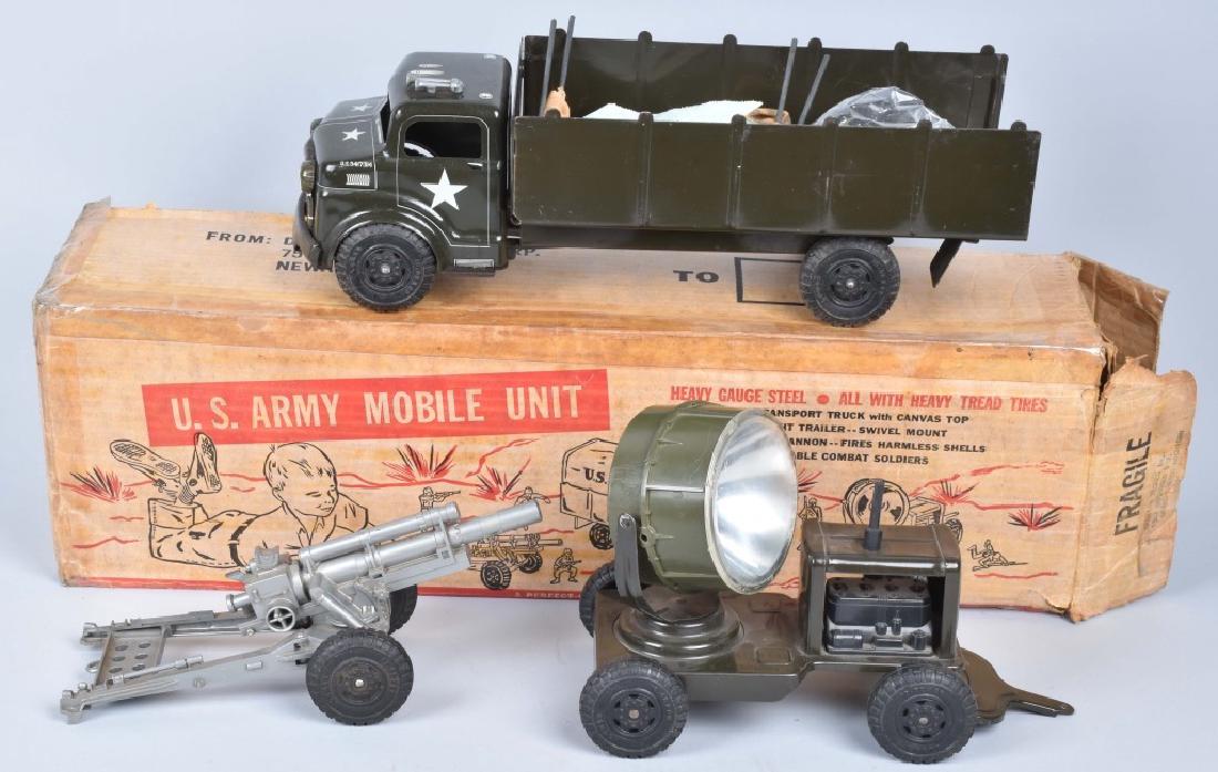 MARX US ARMY MOBILE UNIT TRUCK SET w/ BOX (1 of 8)