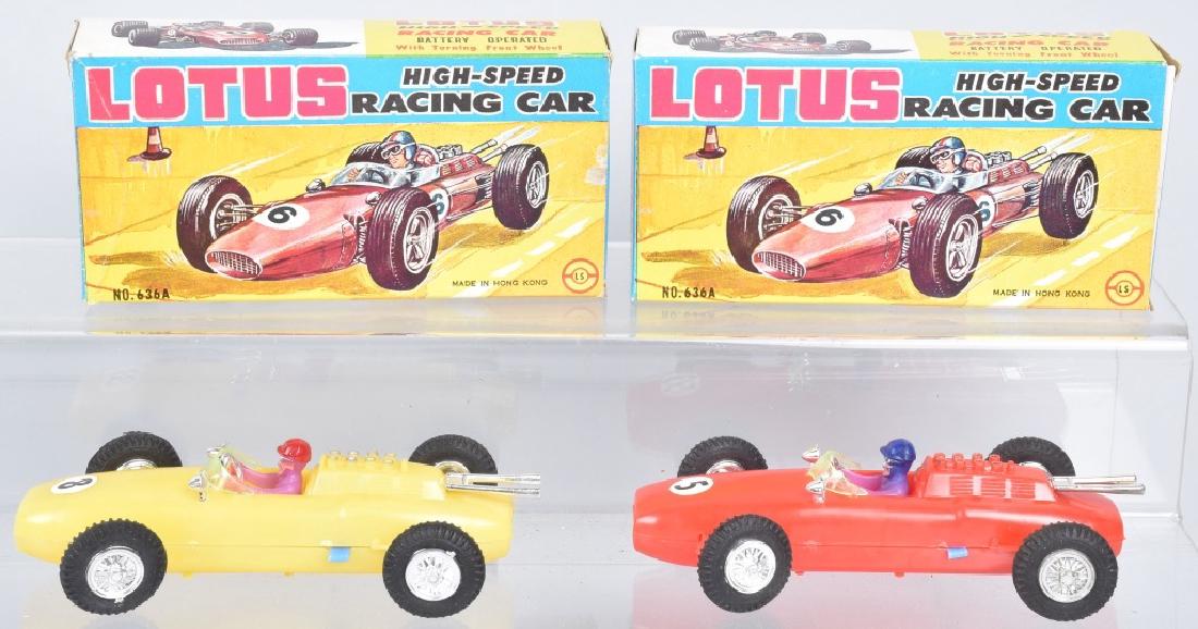 2- BATTERY OP LOTUS RACING CARs w/ BOX (1 of 5)
