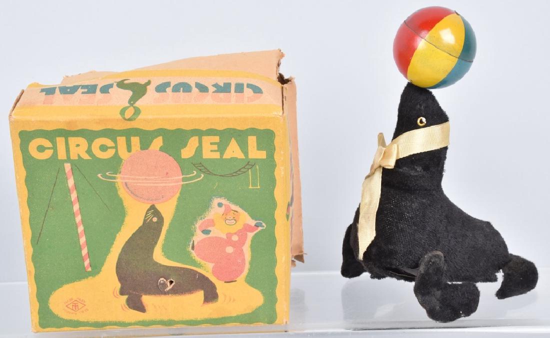 JAPAN WINDUP CIRCUS SEAL w/ BOX (1 of 7)