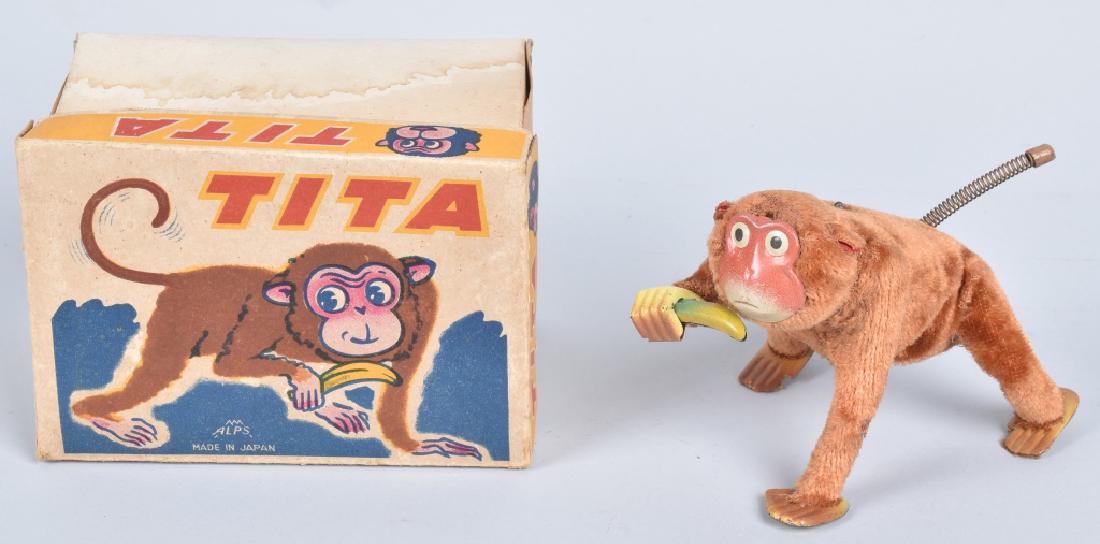 JAPAN WINDUP TITA MONKEY w/ BOX (1 of 5)