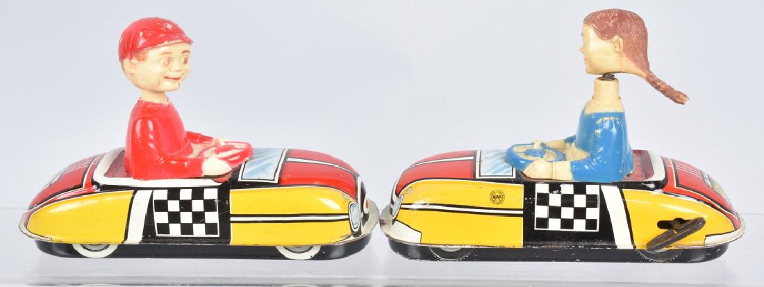 MARX TIN WINDUP DAN & DORA CARS (1 of 5)