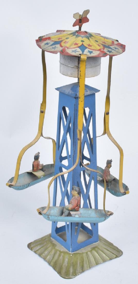 GERMAN TIN WINDUP BOAT SWING TOY (1 of 6)