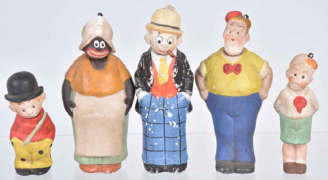 5- BISQUE CHARACTER NODDERS (1 of 2)