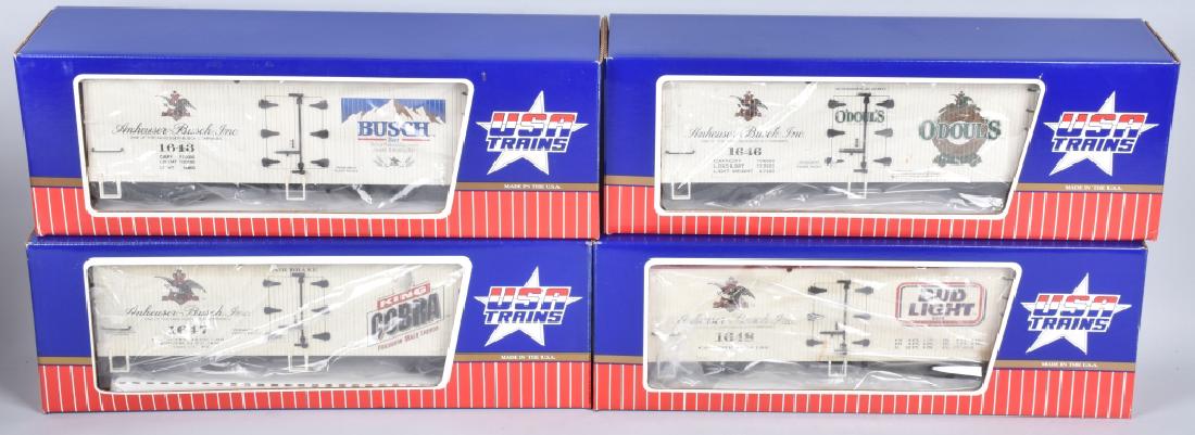 4- USA TRAINS BEER REFRIGERATOR CARS MIB (1 of 4)
