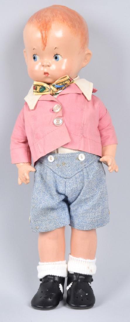EFFANBEE COMPOSITION KIPPY DOLL: Doll is original and very clean. Nice clothing. 15" Excellent