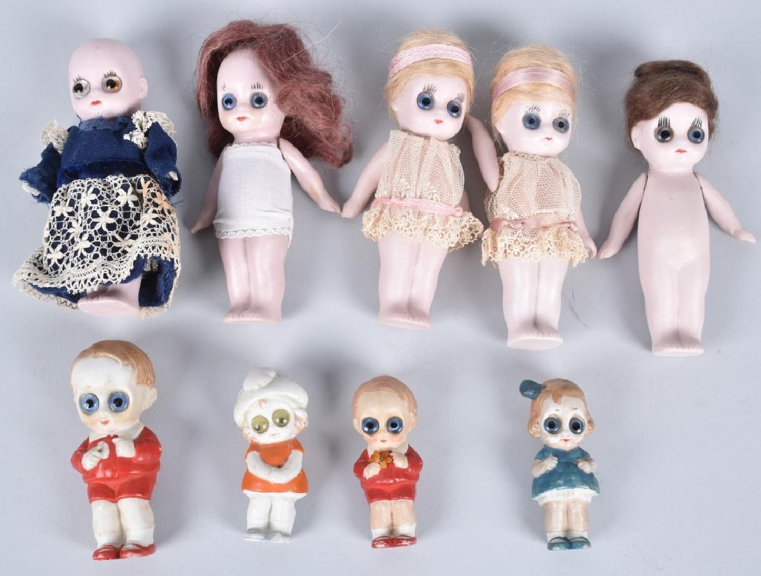 LOT OF MINIATURE GOOGLY EYE DOLLS (1 of 7)
