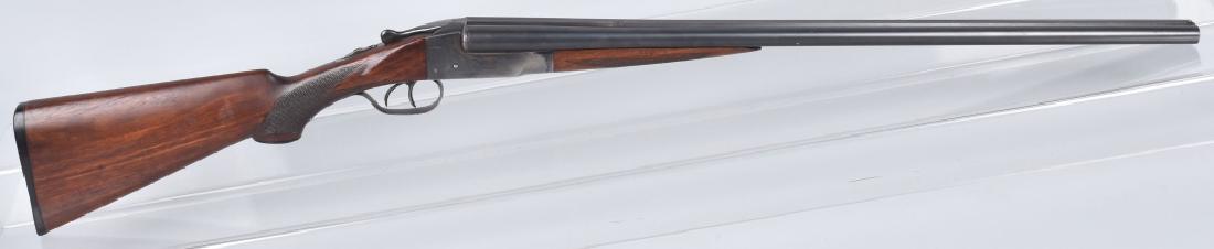 ITHACA FLUES 20 GA SxS SHOTGUN: SN 244455 Circa 1921 Ithaca Flues Field Grade 20 gauge Double Barrel Shotgun. 26" Barrels with clean bore. Blueing near 100%. Stock is super clean. Original butt plate. Excellent*