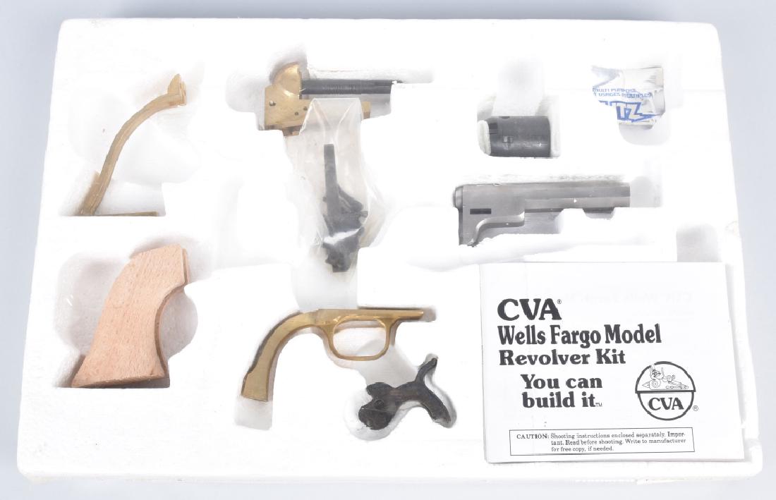 CVA WELLS FARGO MODEL REVOLVER KIT, .32, SEALED: Great percussion revolver kit still sealed in the original packaging. Near MInt