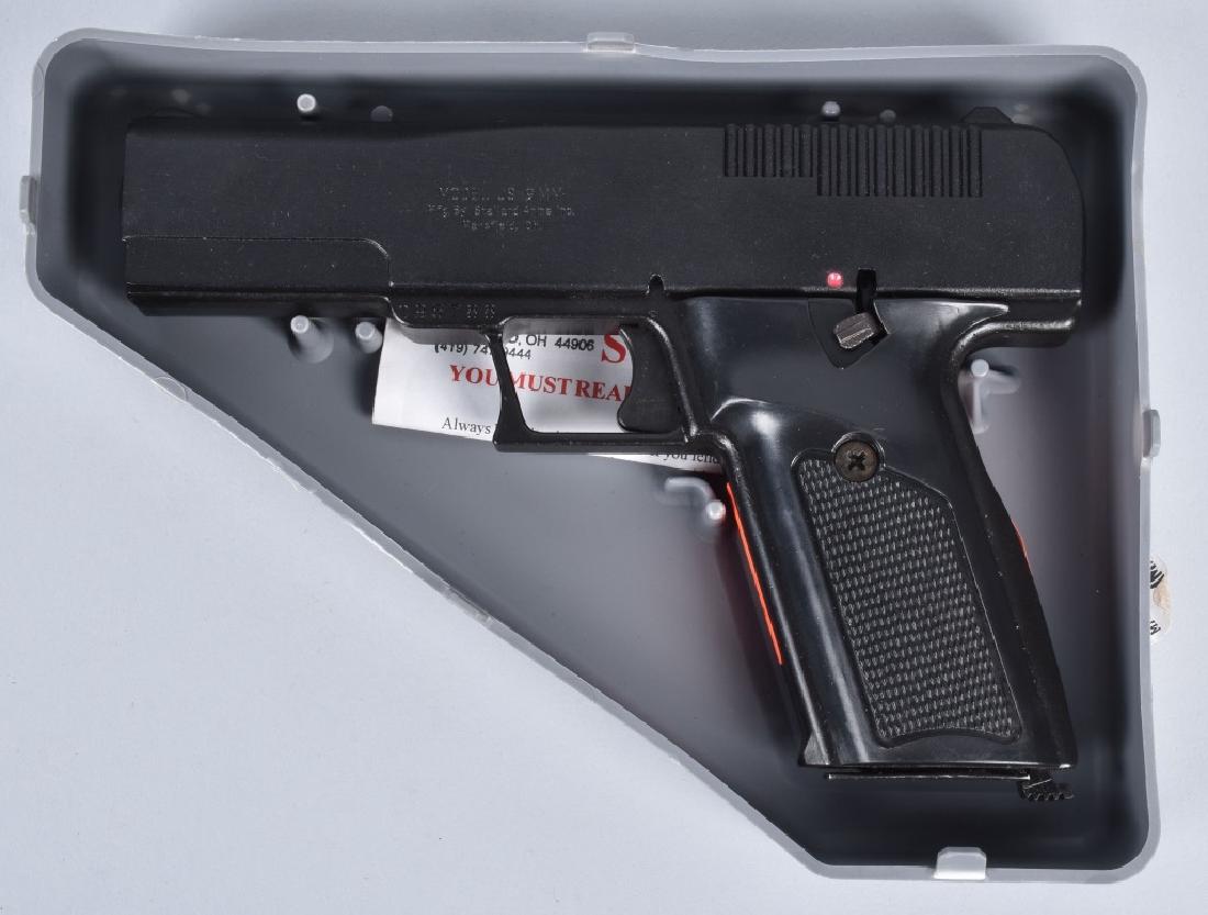 STALLARD ARMS MODEL JS 9MM PISTOL,BOXED: SN095788, 4 1/2" barrel unfired, still has factory inserts and caution label. Near Mint*