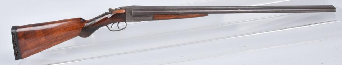 HUNTER ARMS, THE FULTON 16 GA. SHOTGUN: SN F39553, 28" double barrels with excellent bores, good action, smooth metal with traces of finish, stock has a repair at wrist. Very Good*