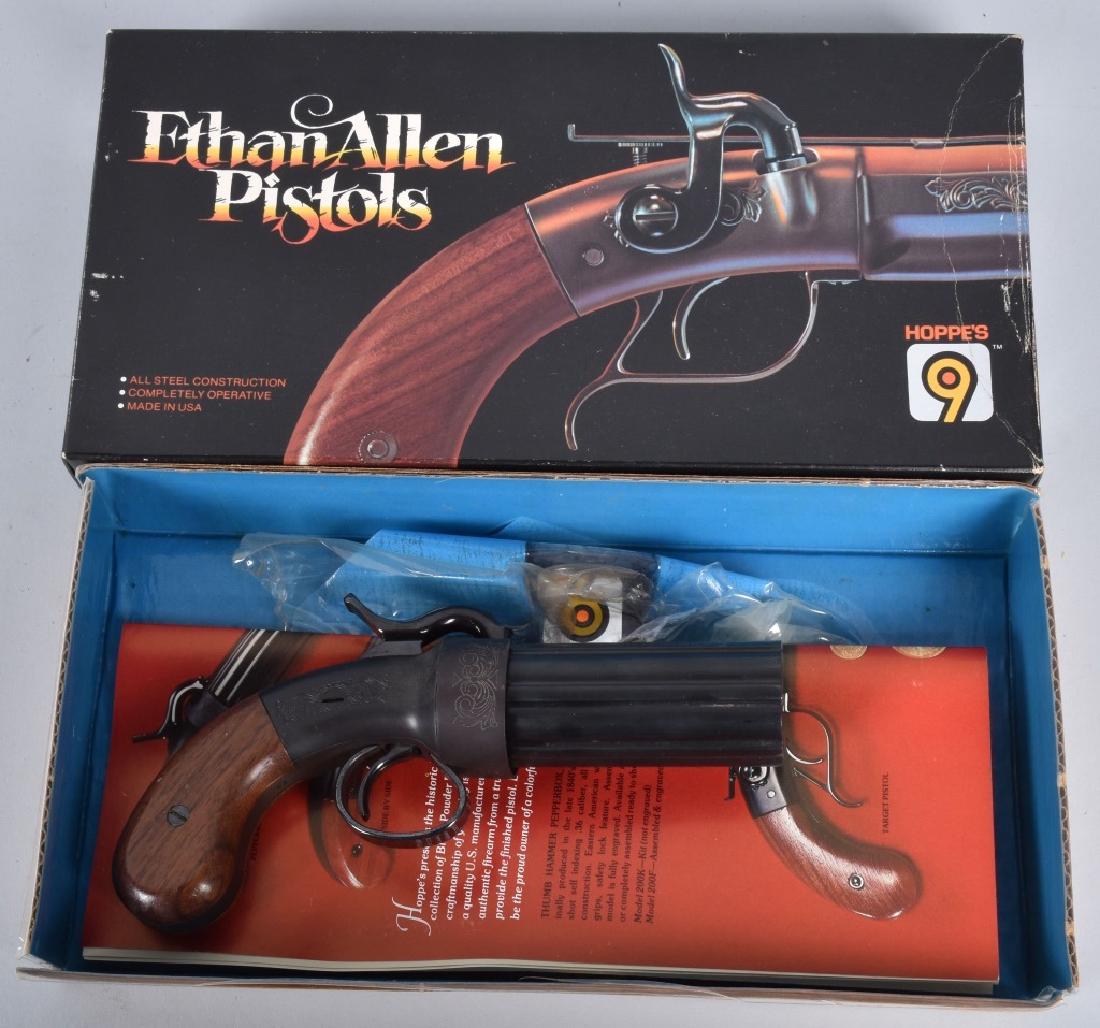 HOPPE'S ETHAN ALLEN PEPPER BOX w/BOX: Hoppe's Ethan Allen Model 200 Black Powder Pepper Box. Action works. With Box. Excellent