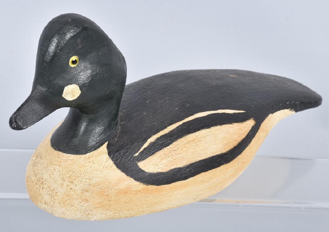 DUCK DECOY By BJ PAWLACZYK: Comtemporary Duck Decoy carved by BJ Pawlaczyk of Michigan. Appro 30 years old. Very well carved. 15"x7 1/2" Excellent