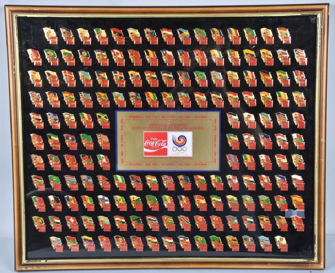 88 COCA-COLA OLYMPICS INTERNATIONAL FLAG PIN SET (1 of 6)