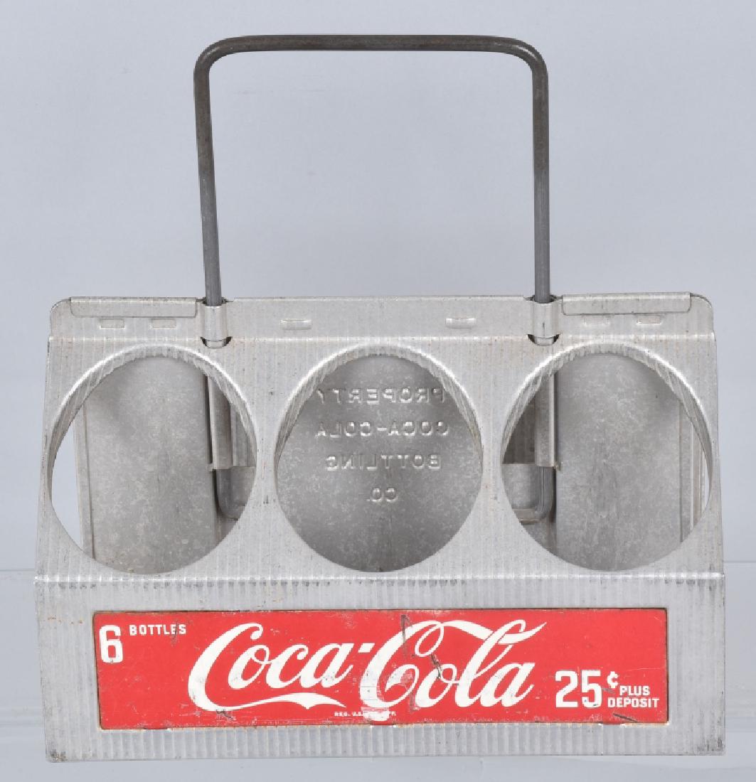 ALUMINUM COCA-COLA 6 BOTTLE CARRIER (1 of 3)
