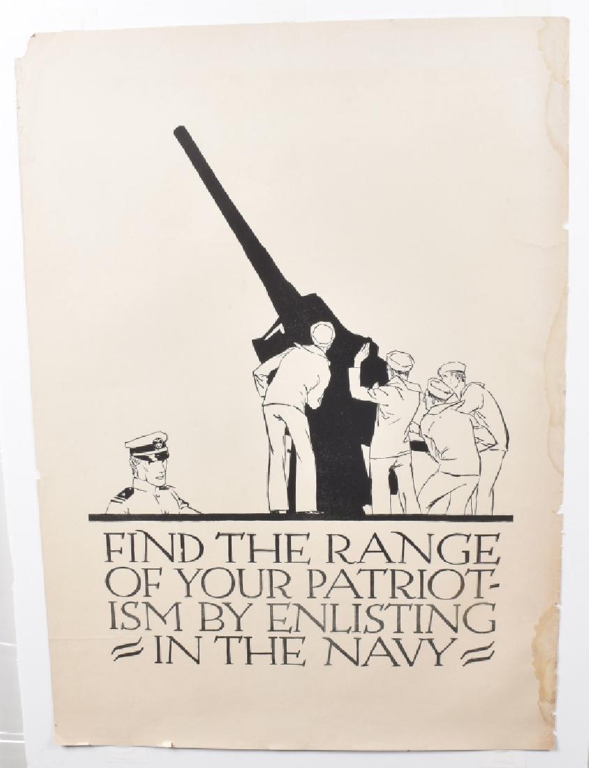 WW1 NAVY RANGE OF PATRIOTISM POSTER (1 of 3)