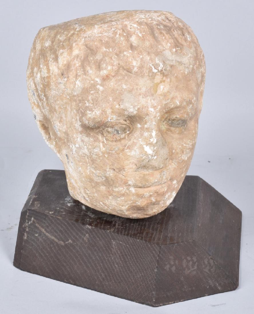 GREEK MARBLE HEAD OF A MAENAD (1 of 5)