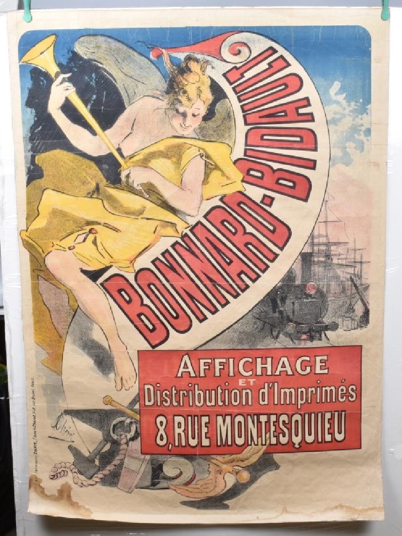 1887 BONNARD-BIDAULT FRENCH ADVERTISING POSTER (1 of 4)