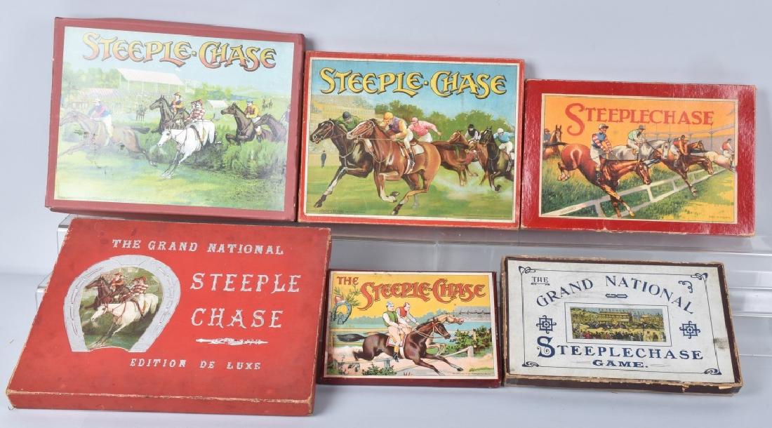 6-VINTAGE STEEPLCHASE, HORSE RACE GAMES (1 of 7)