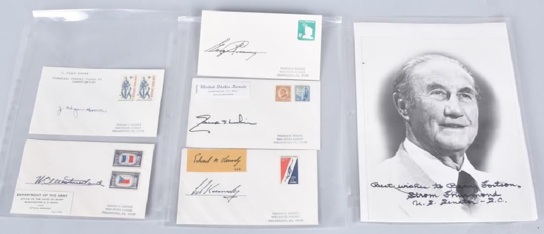 AUTOGRAPH LOT J. EDGAR HOOVER, KENNEDY & MORE (1 of 6)
