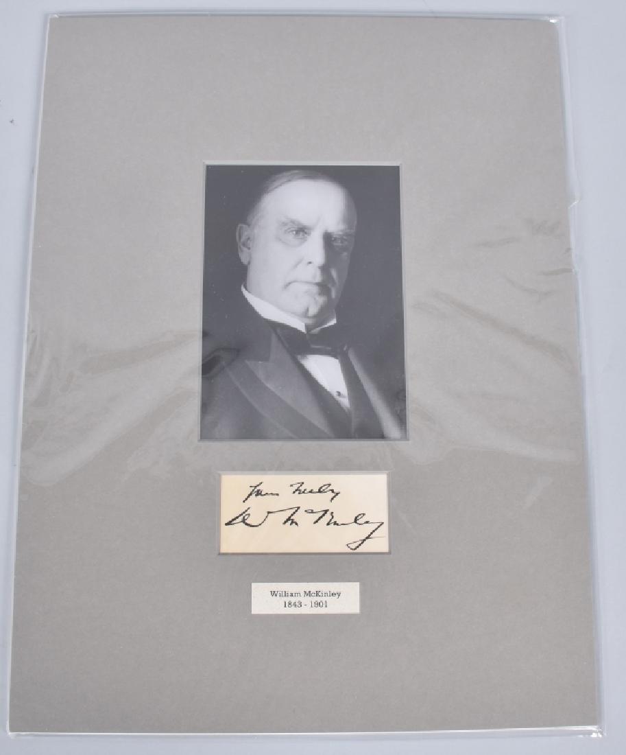 PRESIDENT WILLIAM McKINLEY AUTOGRAPH (1 of 3)
