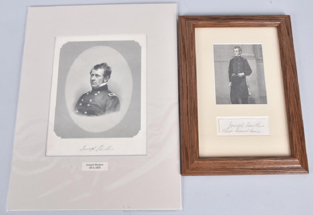 CIVIL WAR GENERAL JOSEPH HOOKER AUTOGRAPH (1 of 4)