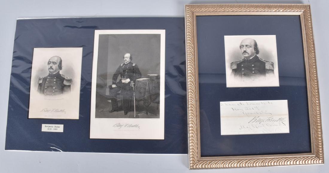 CIVIL WAR GENERAL BENJAMIN BUTLER AUTOGRAPH (1 of 4)