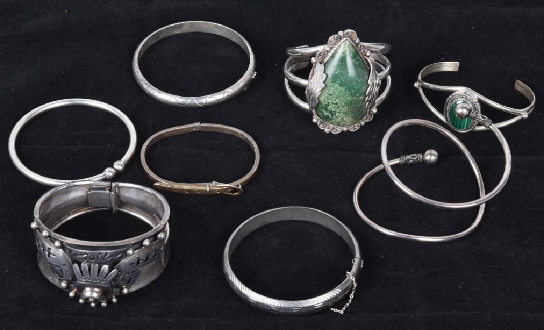 STERLING SILVER BANGLE & CUFF BRACELTS (1 of 3)