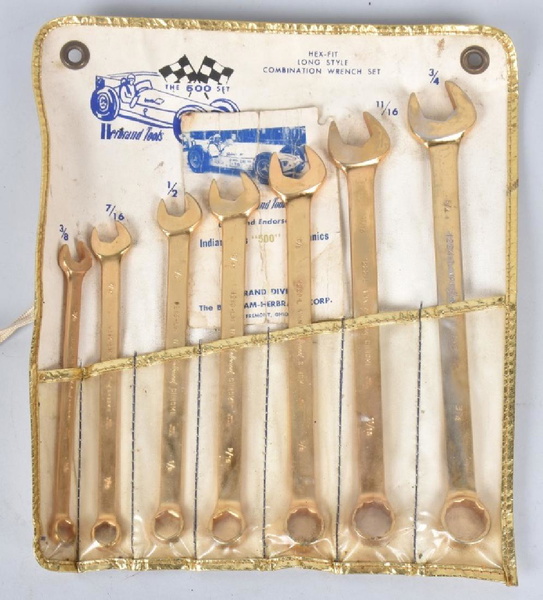 Herbrand Tools Indy 500 Gold Wrench Set
