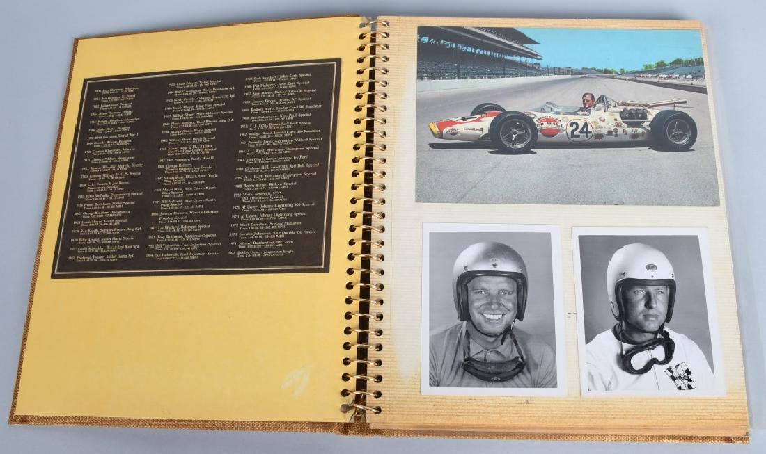 COLLECTION OF INDY 500 WINNER PICTURES: Album full of original pictures of Indy 500 Winners.