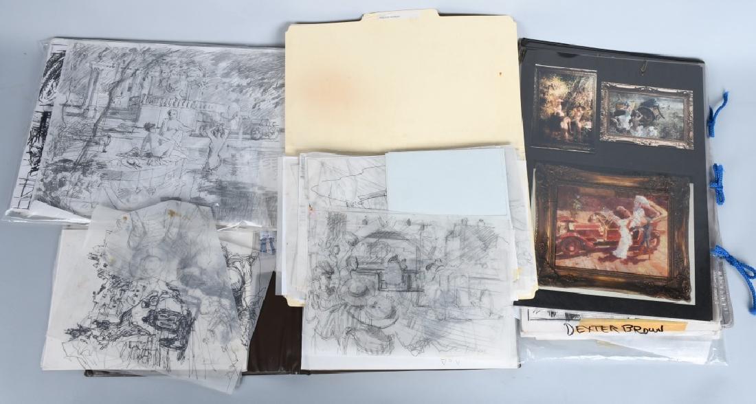 ARTIST DEXTER BROWN SKETCHBOOK ARCHIVE